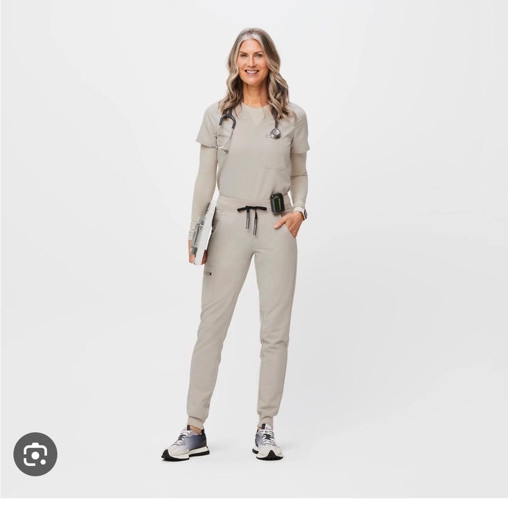 COPY - Figs size XSP jogger pants bone color- sold out color